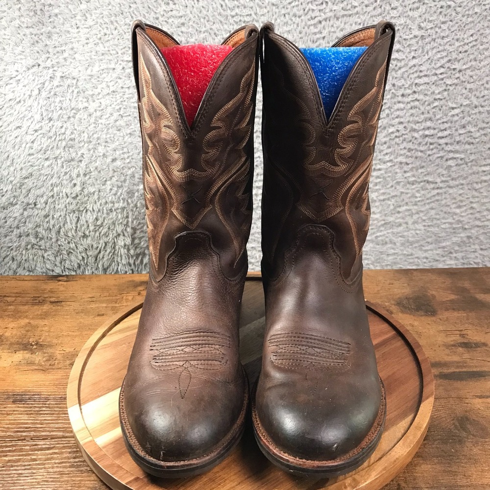 Twisted X Western Boots Mens 10.5D Dark Brown Leather Cowboy Rodeo *FLAW* - Picture 5 of 16